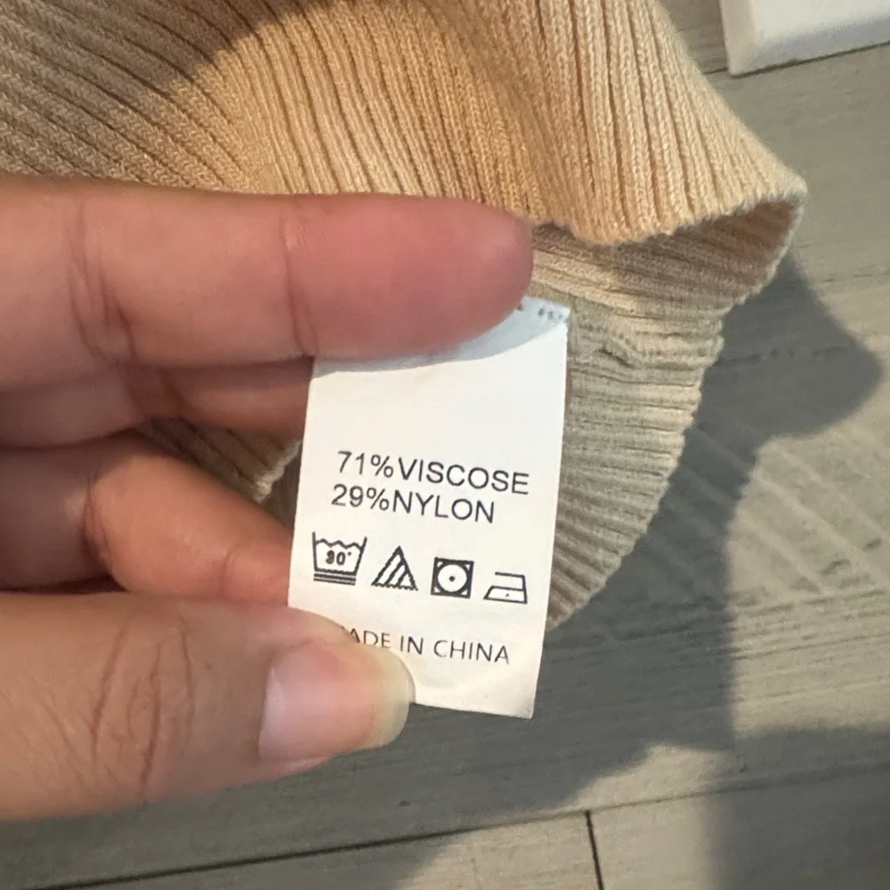 Striped Ribbed Tank Top in Beige, Red, Blue,‎ and Yellow - Picture 3 of 4